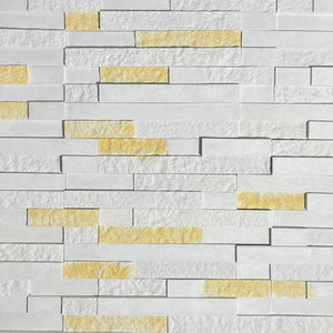 Antares Cream Golden 3-D Ledge Cultured Stone - Flats Fin and Furn