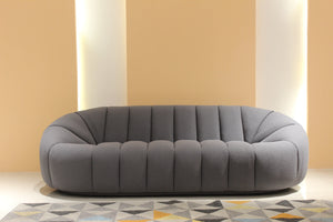 Boucle Loveseat Fin and Furn