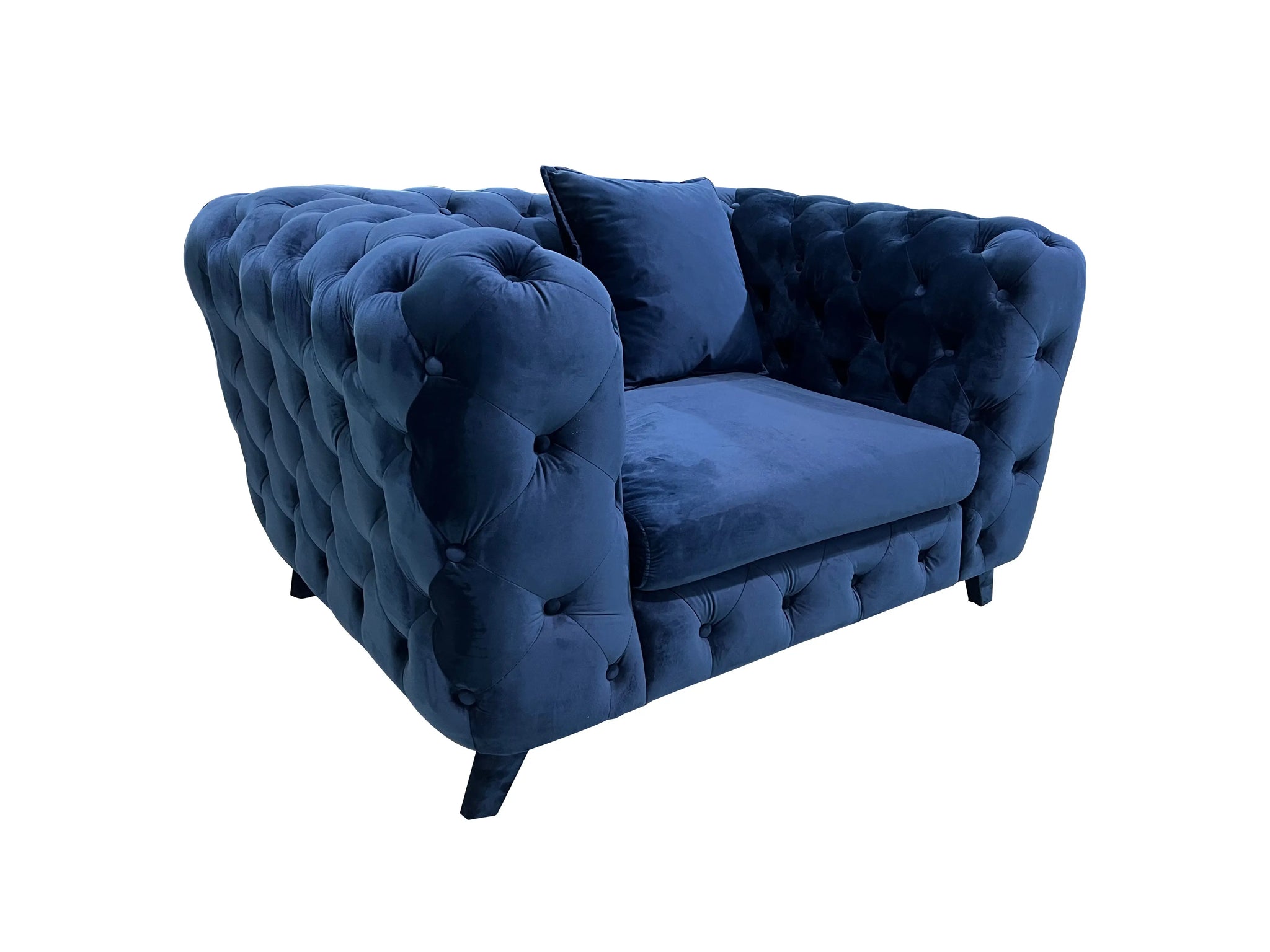 Fitz Dark Blue Sofa Fin and Furn