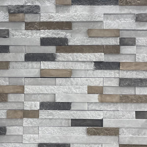 Irving Grey Brown/Black 3-D Ledge Cultured Stone - Flats Fin and Furn