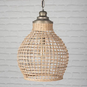 Pendant Lamp with Wooden Shade Fin and Furn 