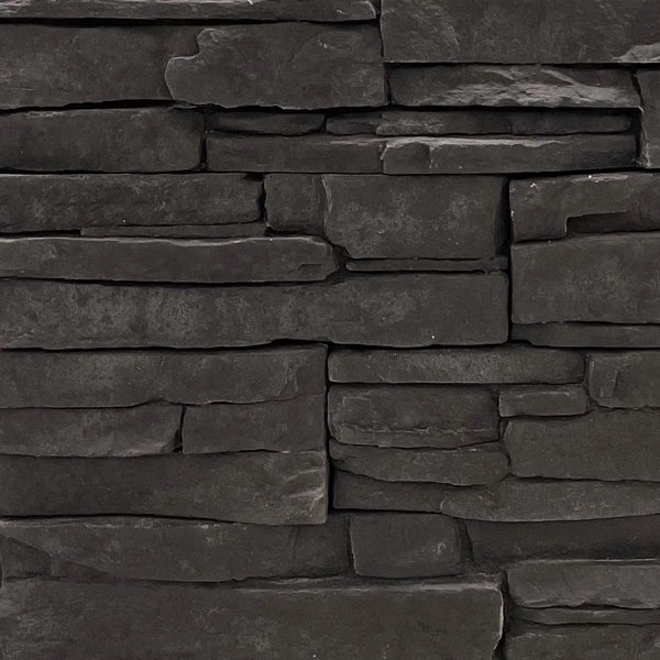 Proxima Textured Black Cultured Stone - Corners Fin and Furn