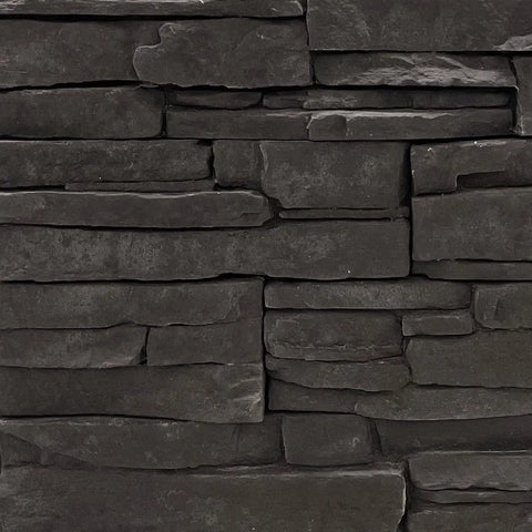 Proxima Textured Black Cultured Stone - Corners Fin and Furn