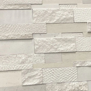 Sirius Textured Beige and White Natural Stone - Flats Fin and Furn