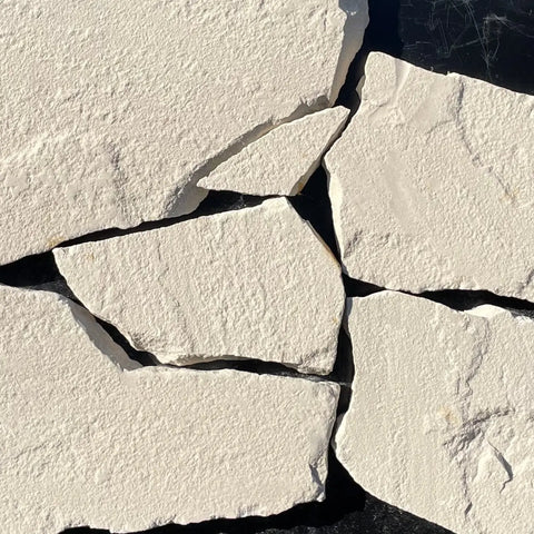 Xavier Mint White Fieldstone Natural Stone - Corners Fin and Furn